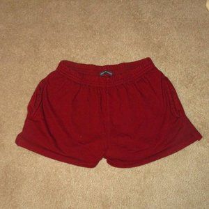 Brandy melville burgundy emery sweatshorts